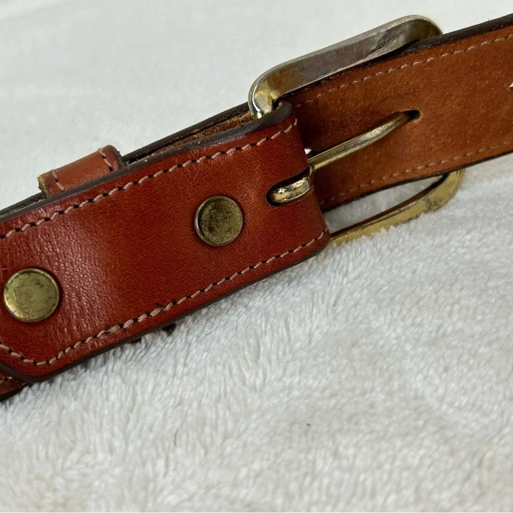Buffalo Brown Leather Belt 46‎